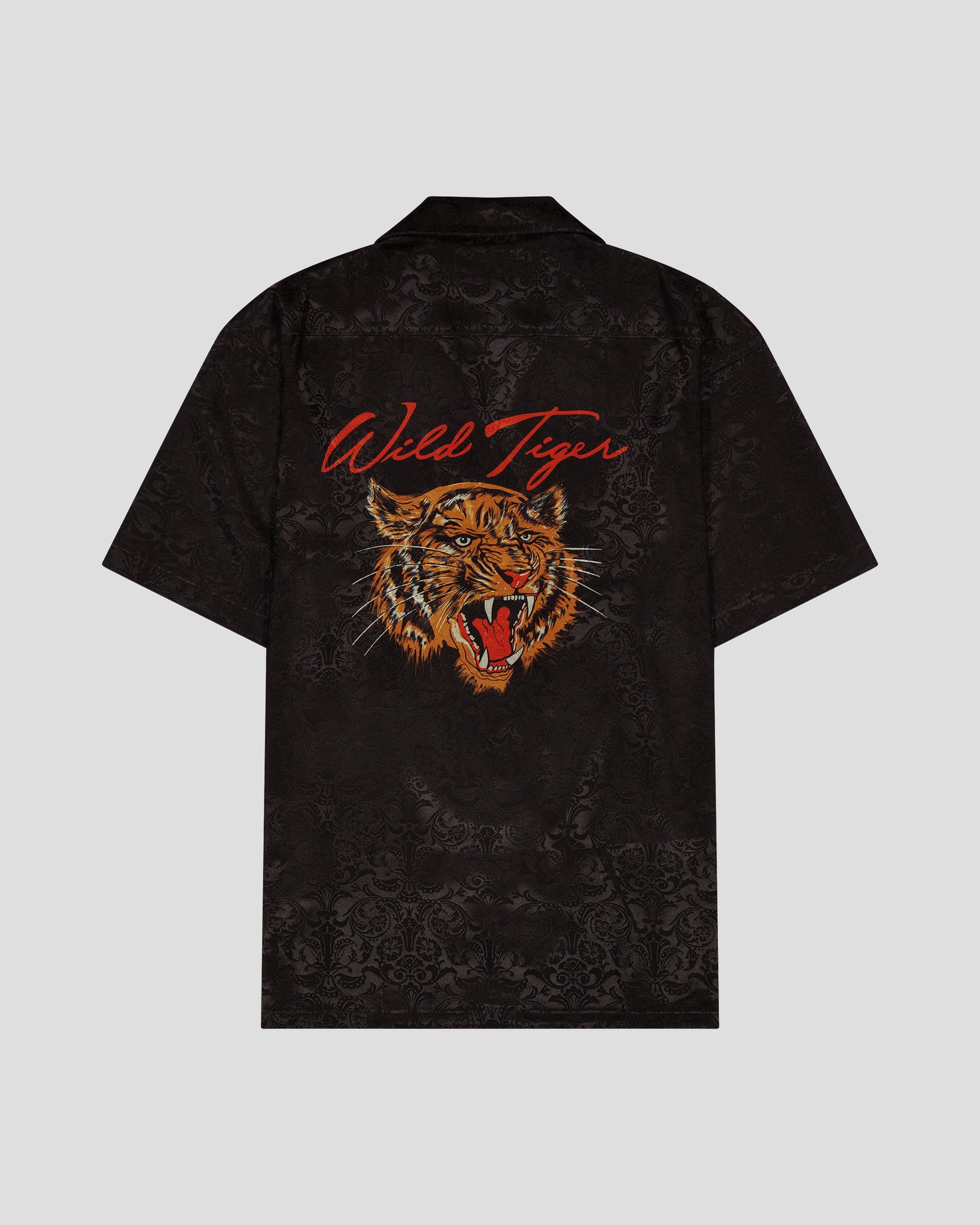 SG Camp Collar Shirt - Black Wild Tiger