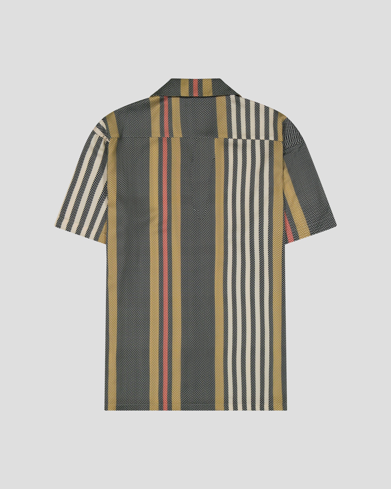 SG Camp Collar Shirt - Striped Herringbone
