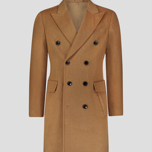 Southern Gents Double Breasted Men's Coat - Camel