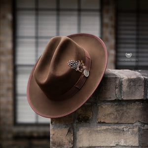 Southern Gents Miller Ranch Fedora - Chocolate