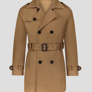 Southern Gents Men's Trench Coat - Brown