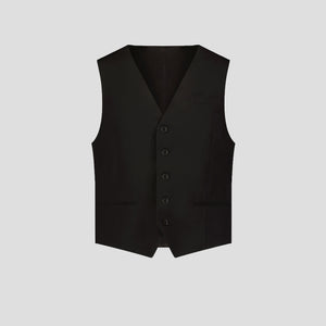 Southern Gents Single Breasted Vest - Black
