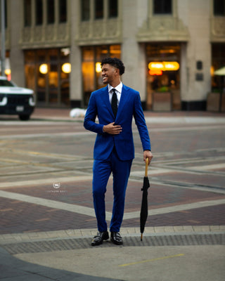 Southern Gents Suit Trouser - True Blue