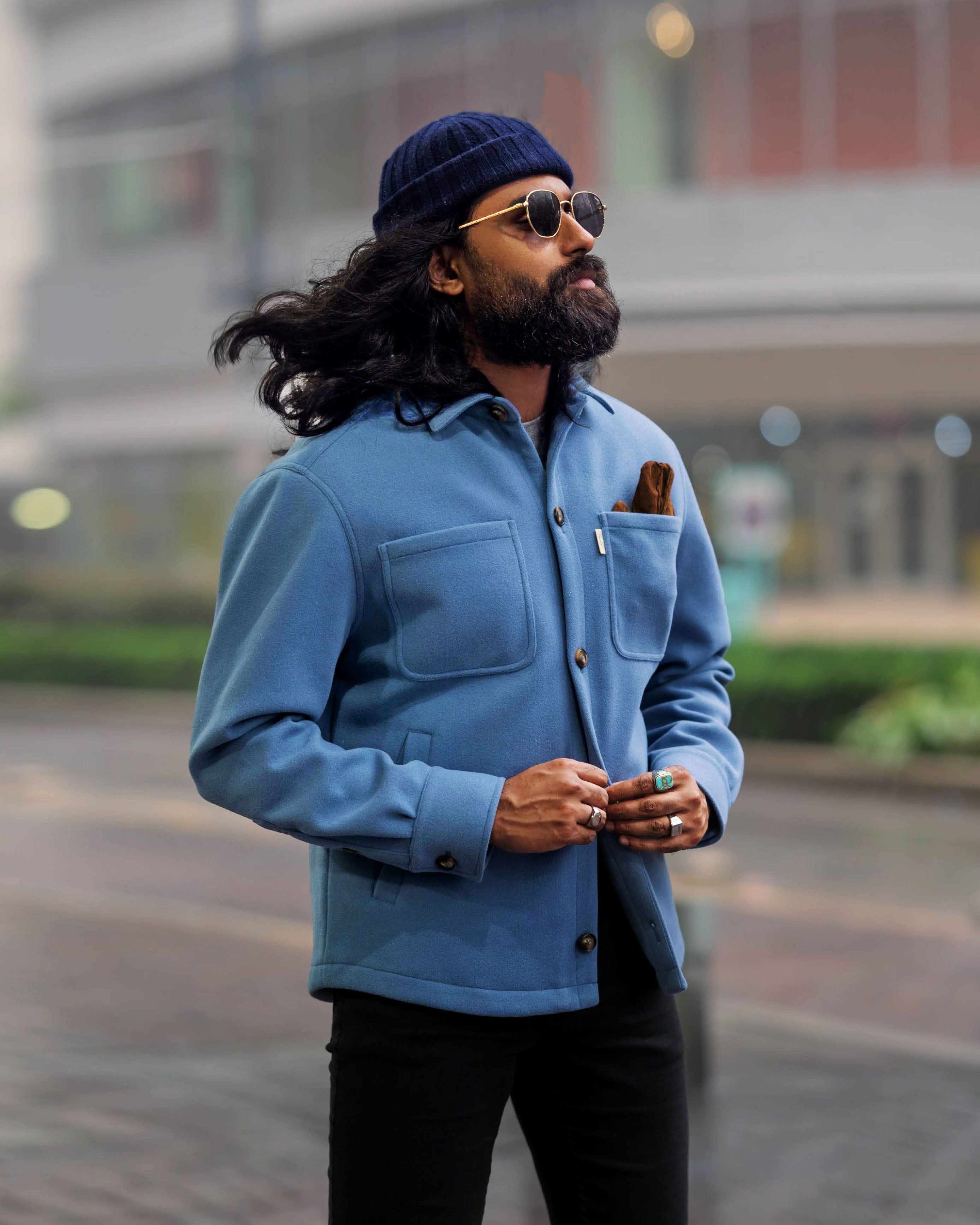 Fisherman Beanie | Navy Wool | Southern Gents
