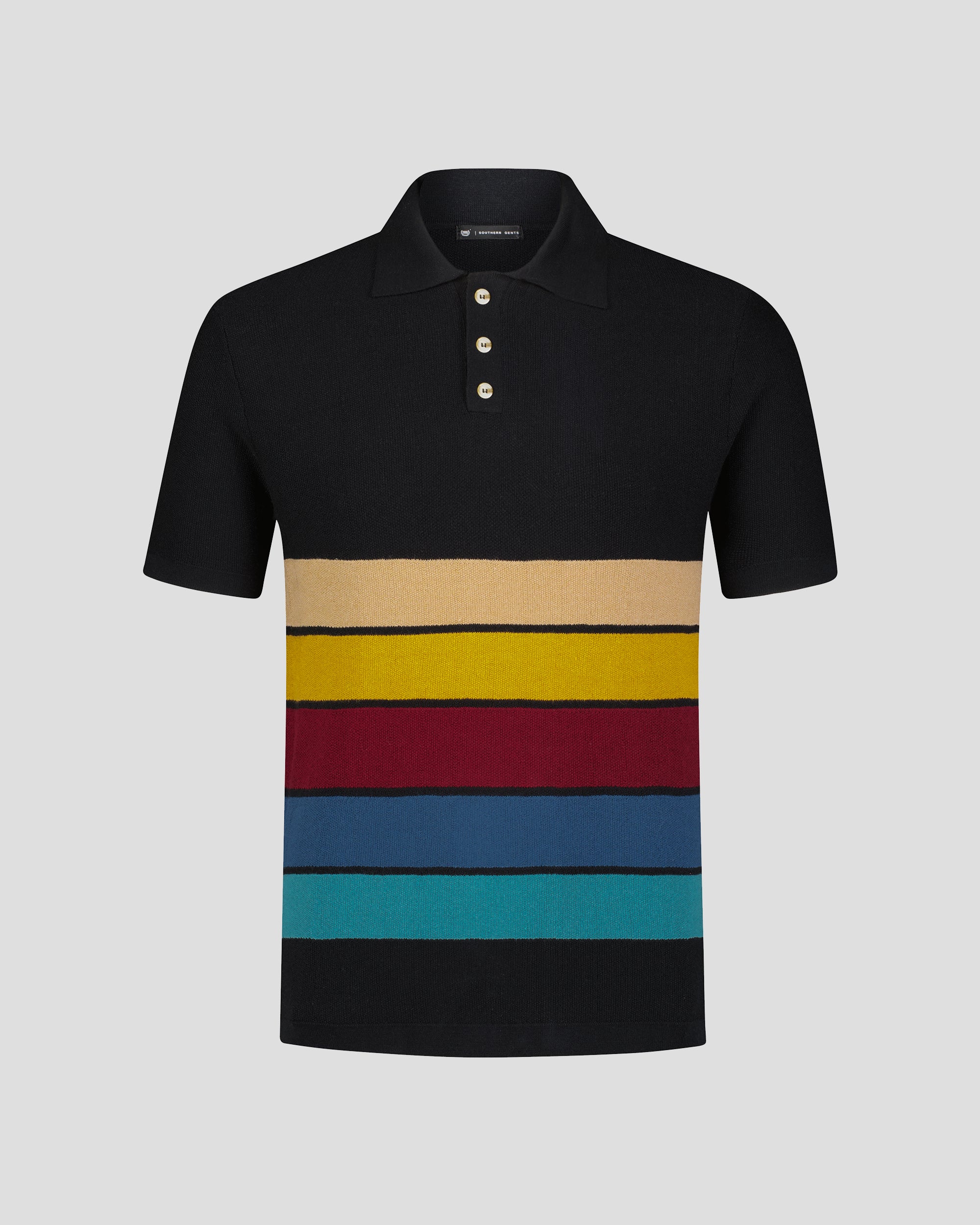 Classic Striped Polo Shirt for Men