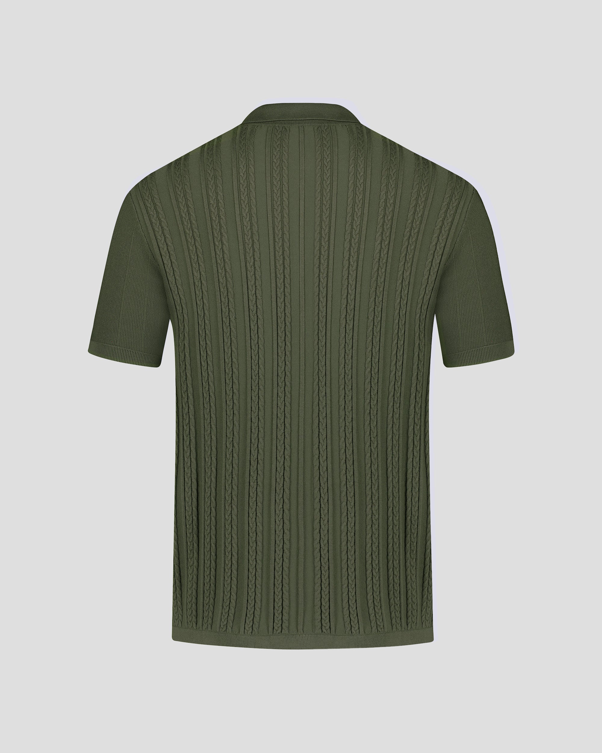 トップス Tightbooth STRIPE KNIT POLO OLIVE XL STRIPE KNIT OPEN POLO - TIGHTBOOTH® タイトブース オフィシャル
