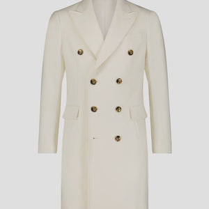 Southern Gents Double Breasted Coat - Ivory