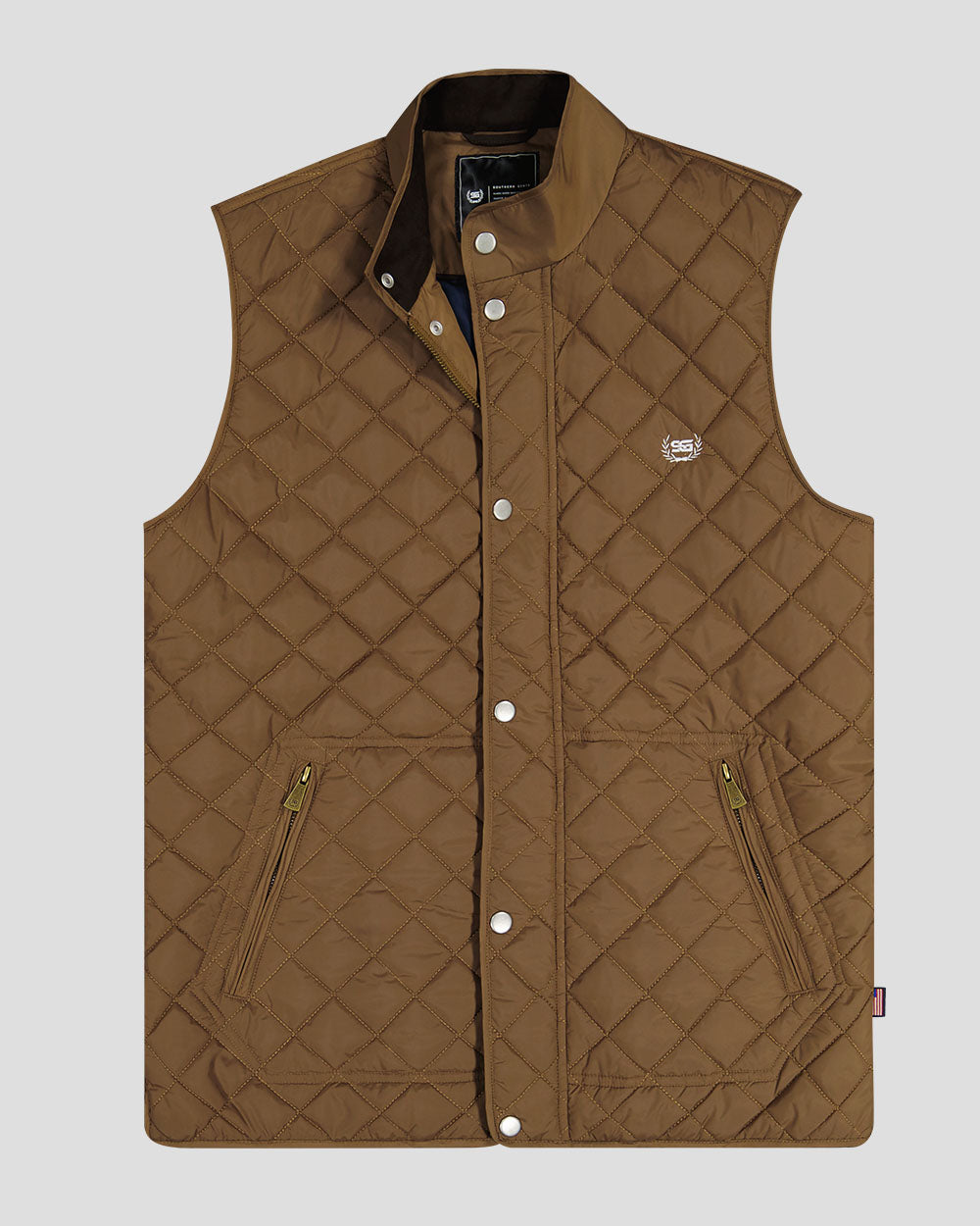 Southern Gents Quilted Vest - Bronze