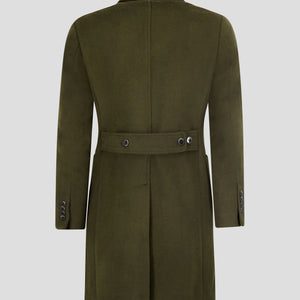 Southern Gents Double Breasted Coat - Olive