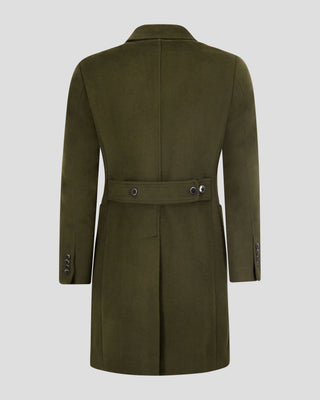 Southern Gents Double Breasted Coat - Olive