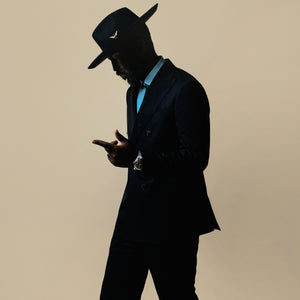 Southern Gents Wide Brim Naked Fedora - Black