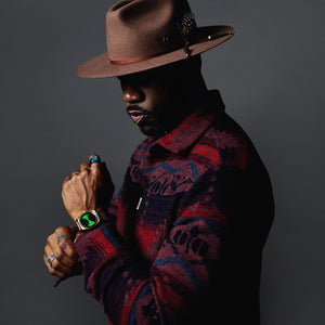 Southern Gents Quilted Overshirt Jacket - Navy + Beet