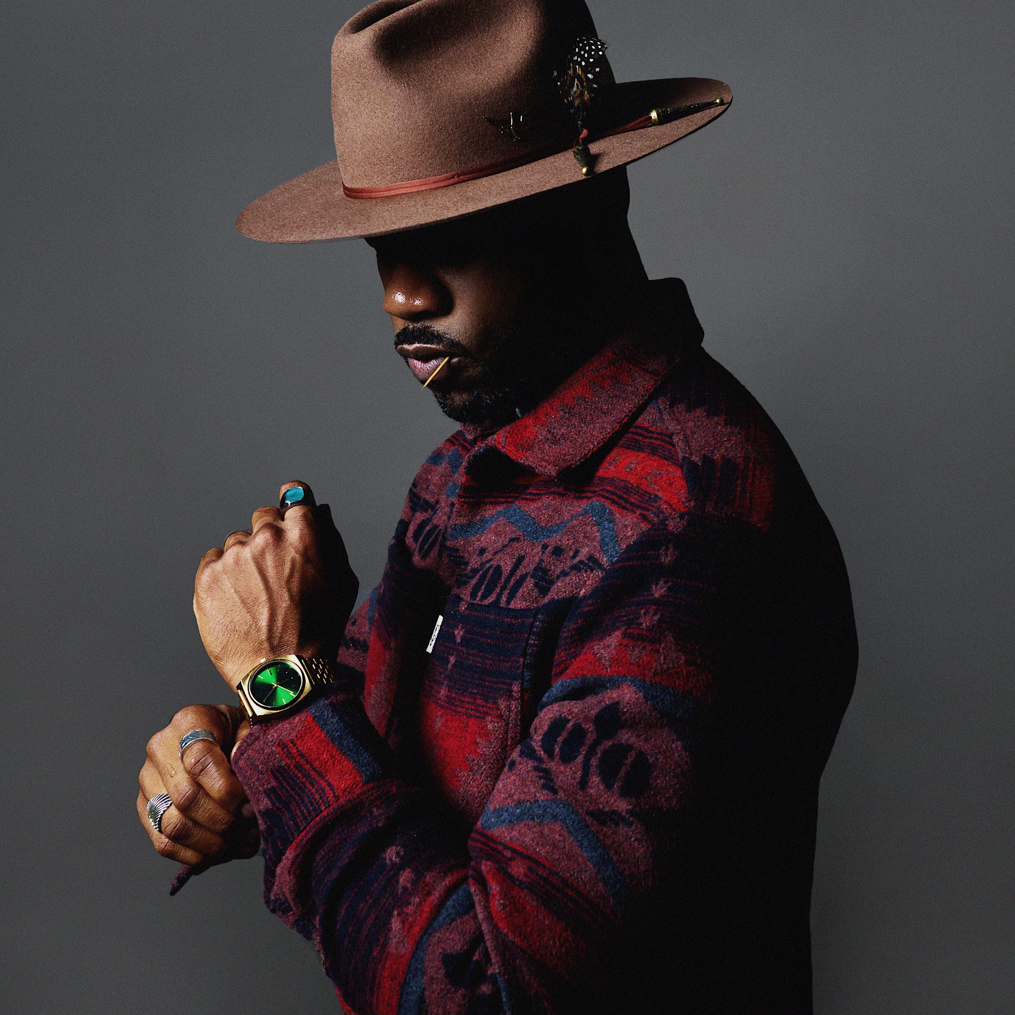 Southern Gents Lonestar Wide Brim Fedora - Walnut Brown