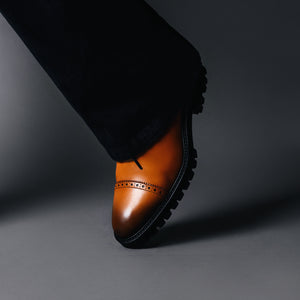 Southern Gents Logan Captoe Boots - Cognac + Black