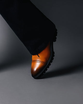 Southern Gents Logan Captoe Boots - Cognac + Black