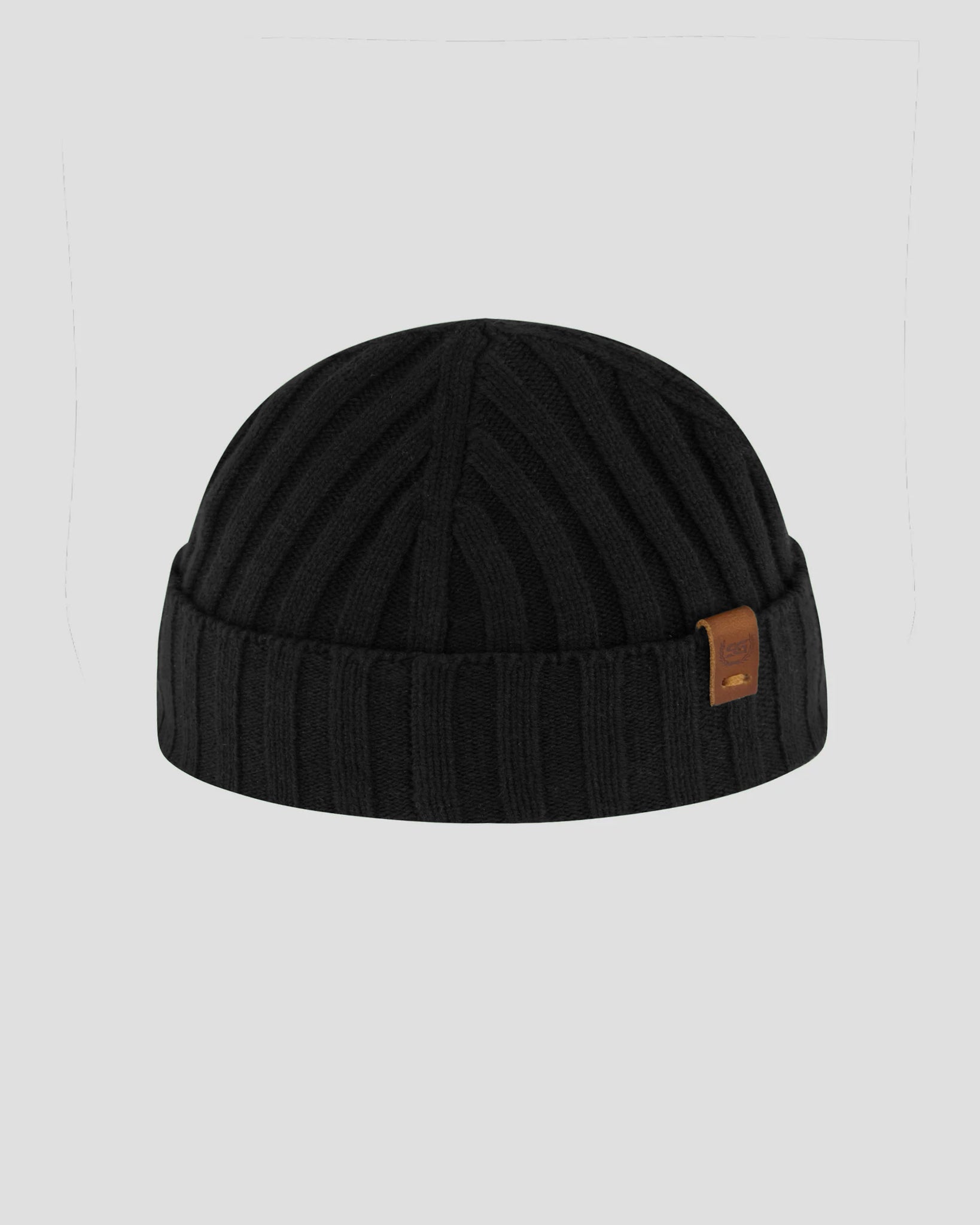 Southern Gents Merino Wool Fisherman Beanie - Black