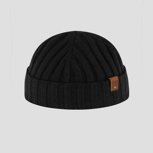 Southern Gents Merino Wool Fisherman Beanie - Black