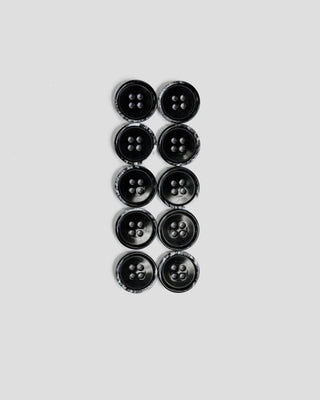 Southern Gents Black + White Streak Suit Buttons 