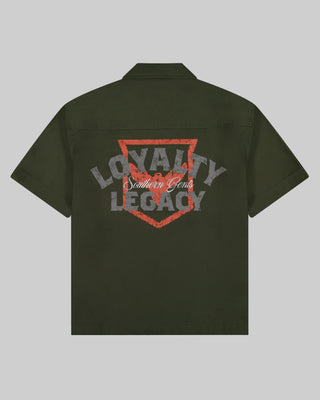 Southern Gents Mechanic Work Shirt - Olive Green