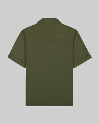 Southern Gents Camp Collar Shirt - Olive Green