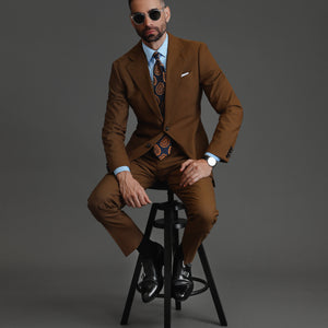 Southern Gents Singlebreasted Blazer - Tobacco