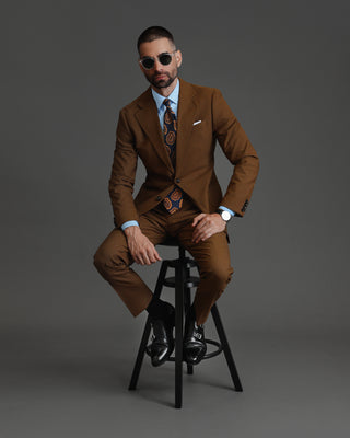 Southern Gents Singlebreasted Blazer - Tobacco