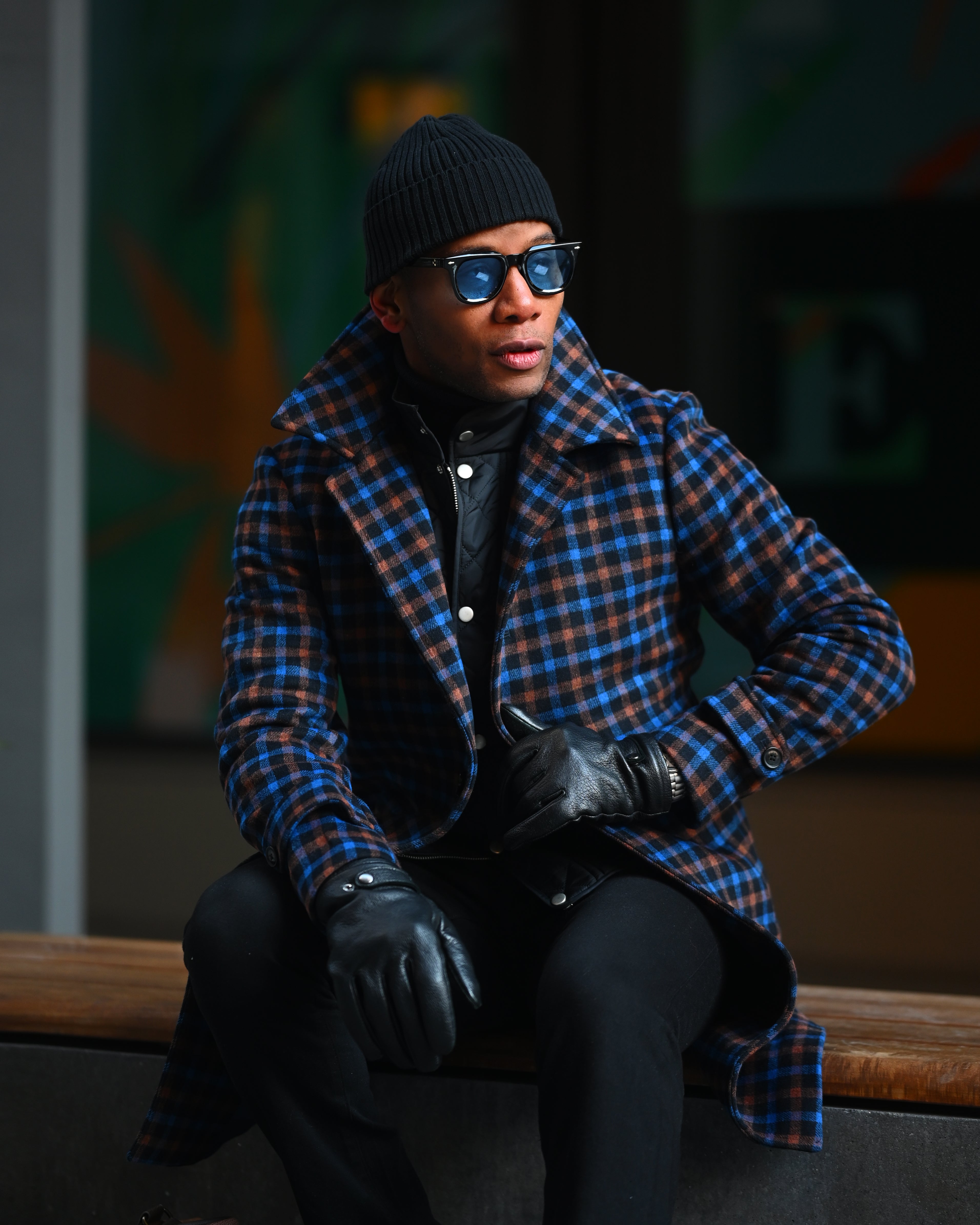 SG Car Coat – Royale + Coffee Plaid – Southern Gents