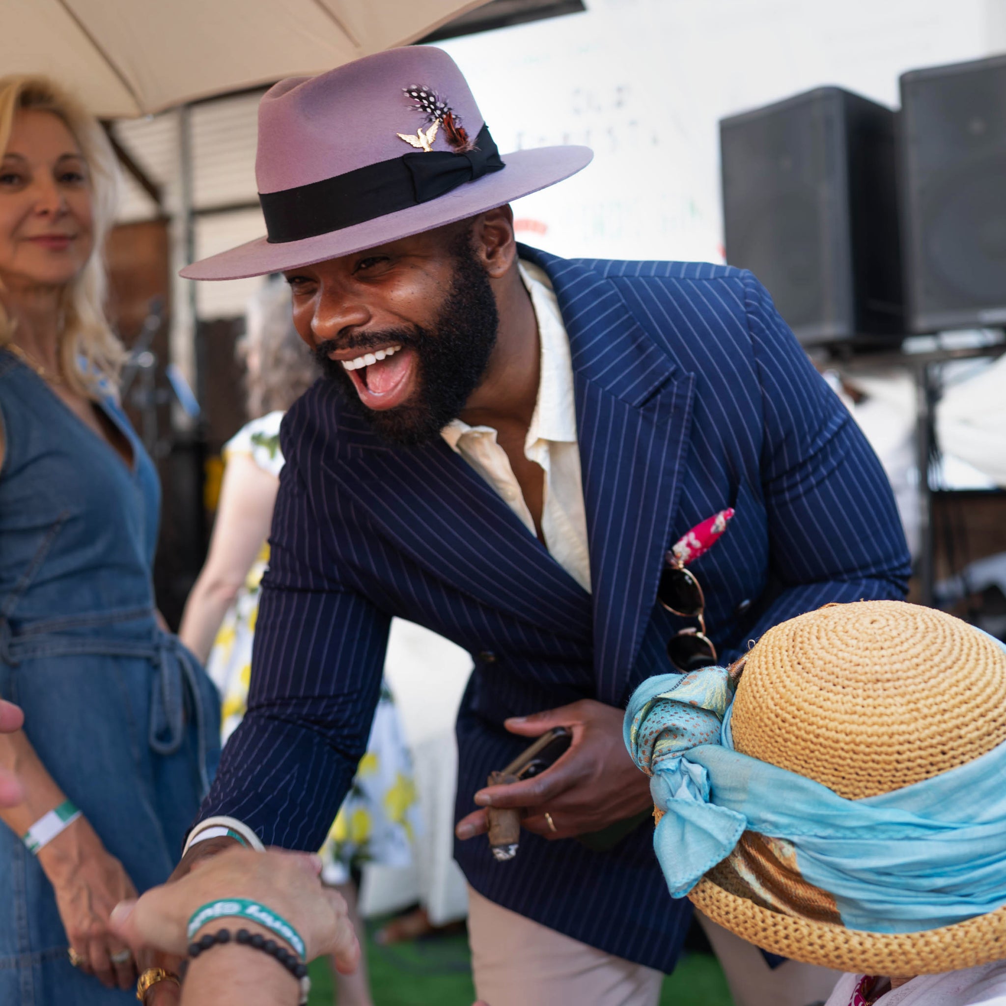 SG Ferguson Fedora - Lavender + Black