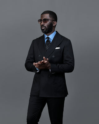 Southern Gents Doublebreasted Blazer - Black
