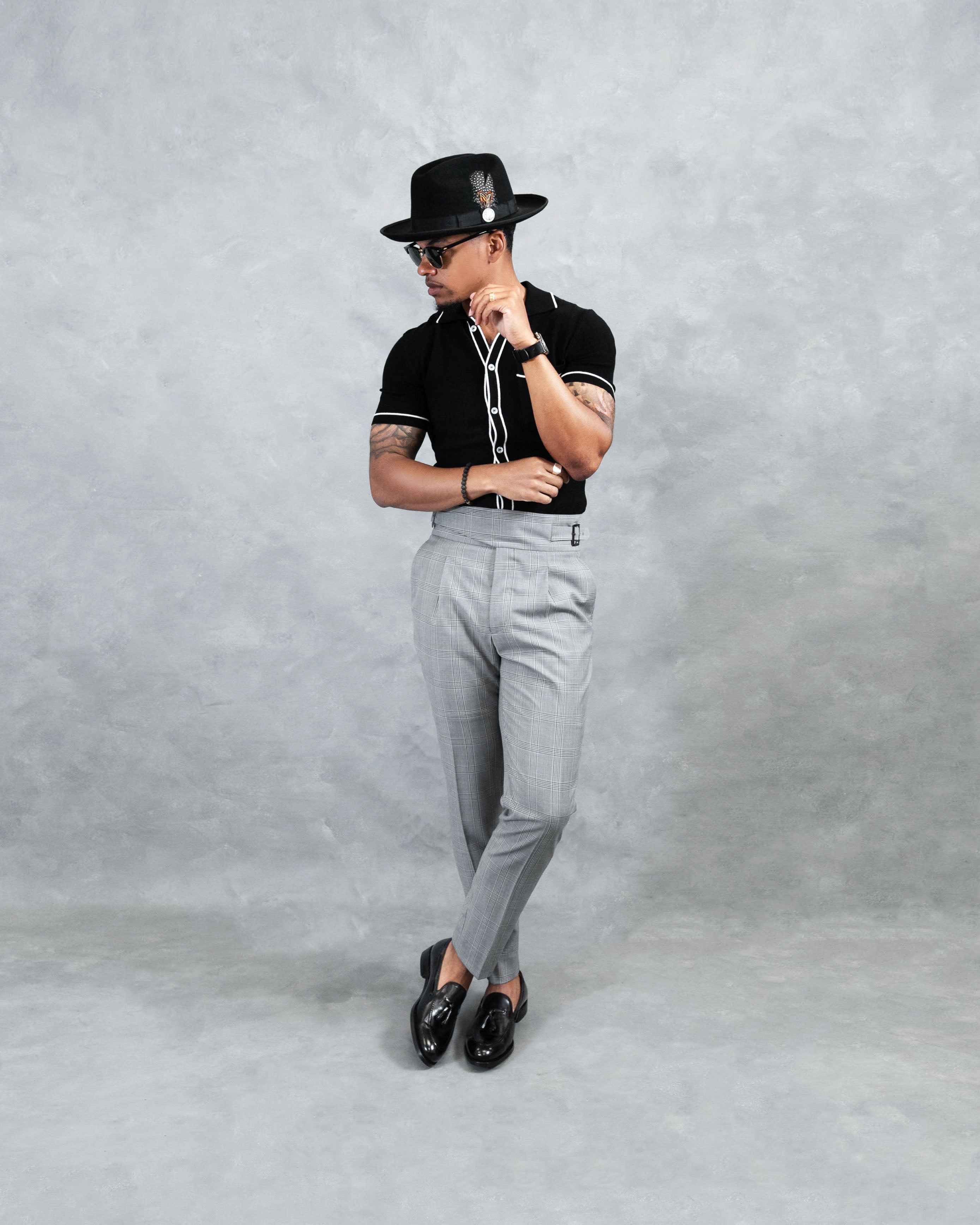 SG Knit Polo - Tipped Black – Southern Gents