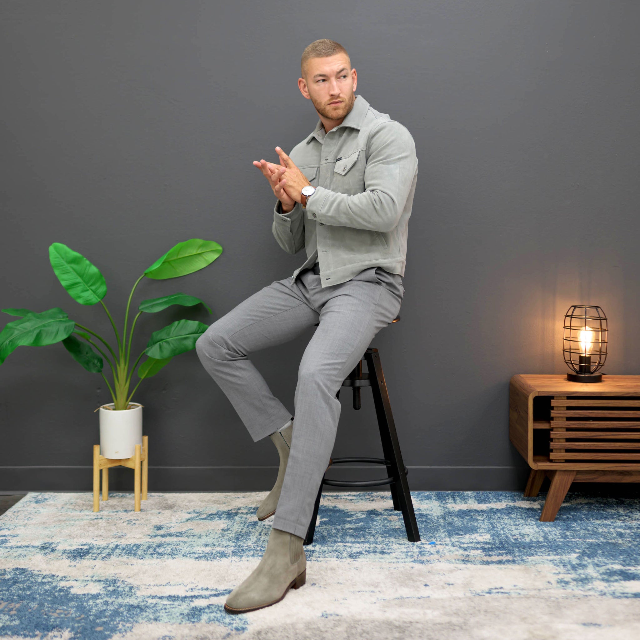 Southern Gents Genuine Trucker Jacket - Grey