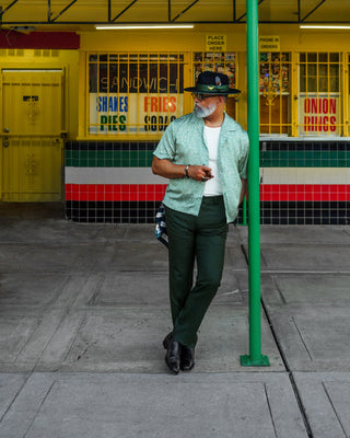 Southern Gents Ferguson Fedora - Black + Green