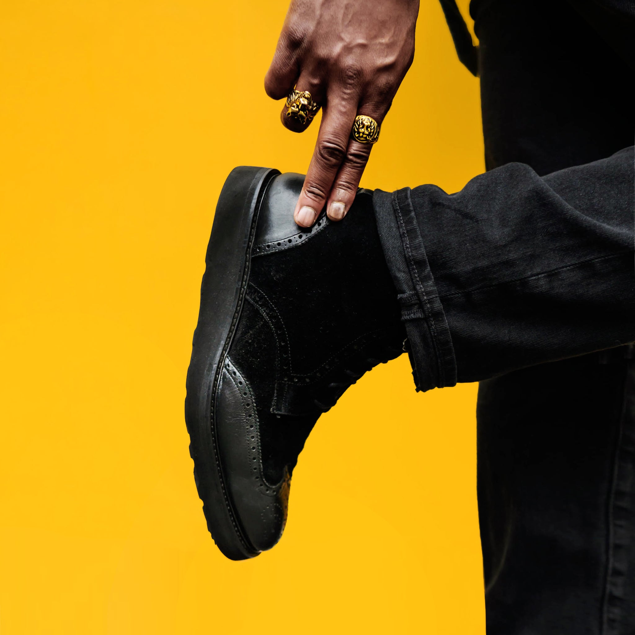 SG Rogue Sport Wingtip Boots V2 – Triple Black
