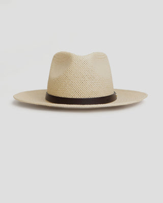 Southern Gents Geoffrey Straw Fedora Hat - Natural