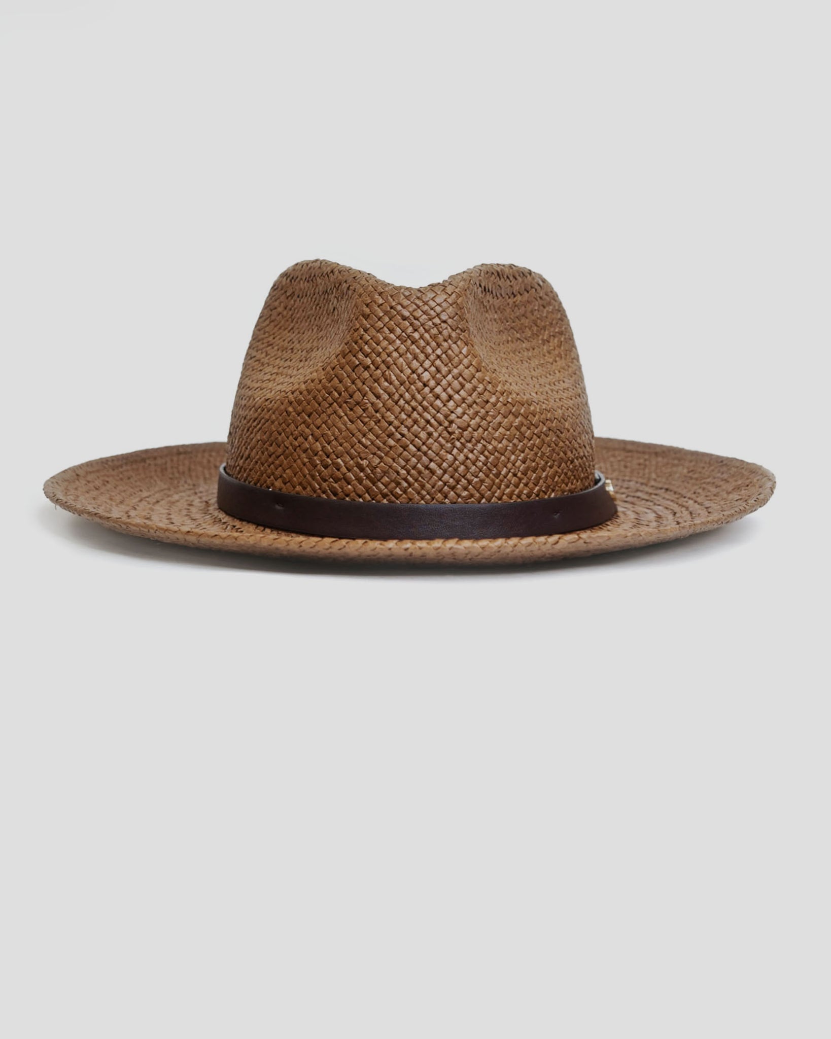 Southern Gents Geoffrey Straw Fedora Hat - Toffee