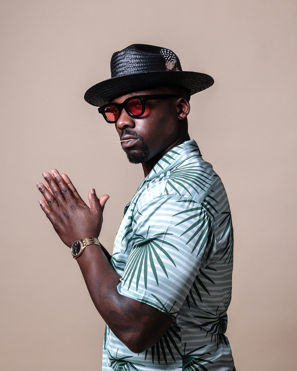 Miller Ranch Straw Fedora Ebony Southern Gents