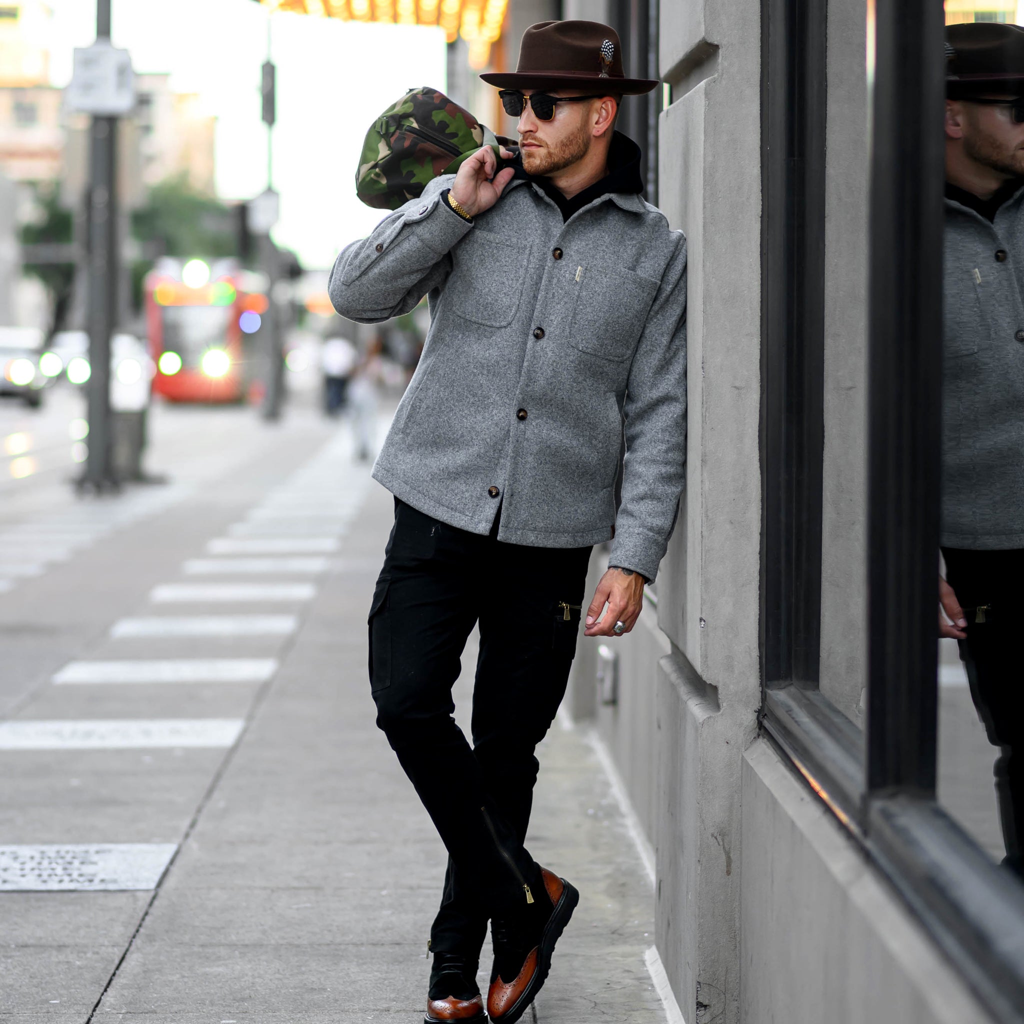 Southern Gents Overshirt Jacket - Heather Grey