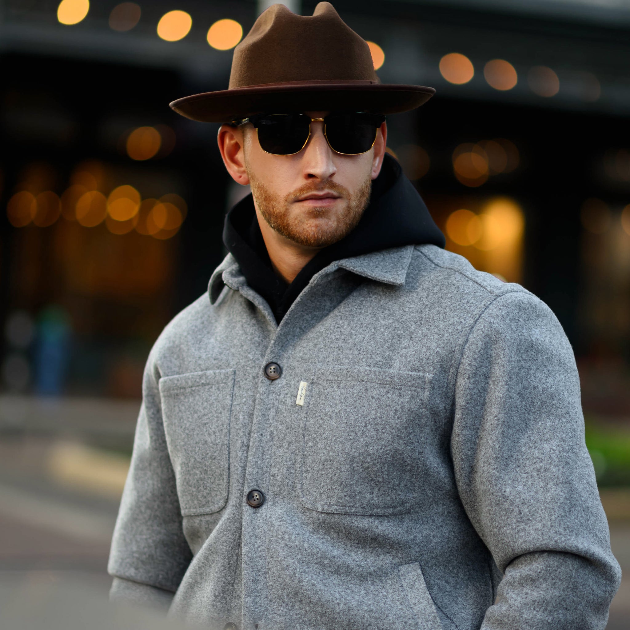 Southern Gents Overshirt Jacket - Heather Grey