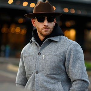 Southern Gents Overshirt Jacket - Heather Grey
