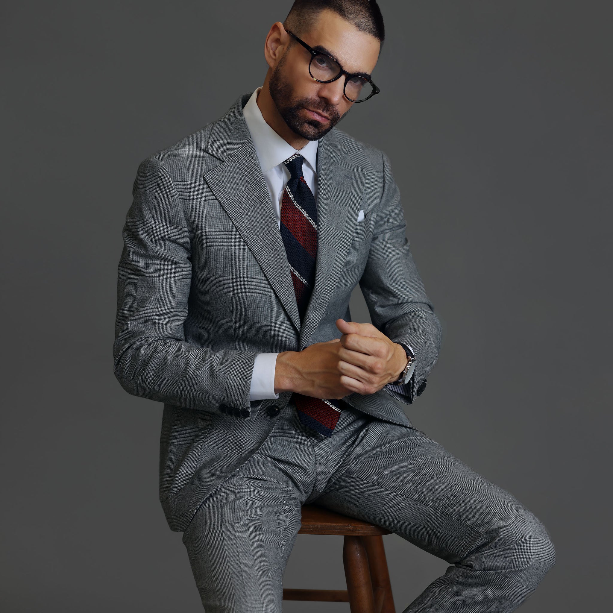 Southern Gents Single Breasted Blazer - Houndstooth