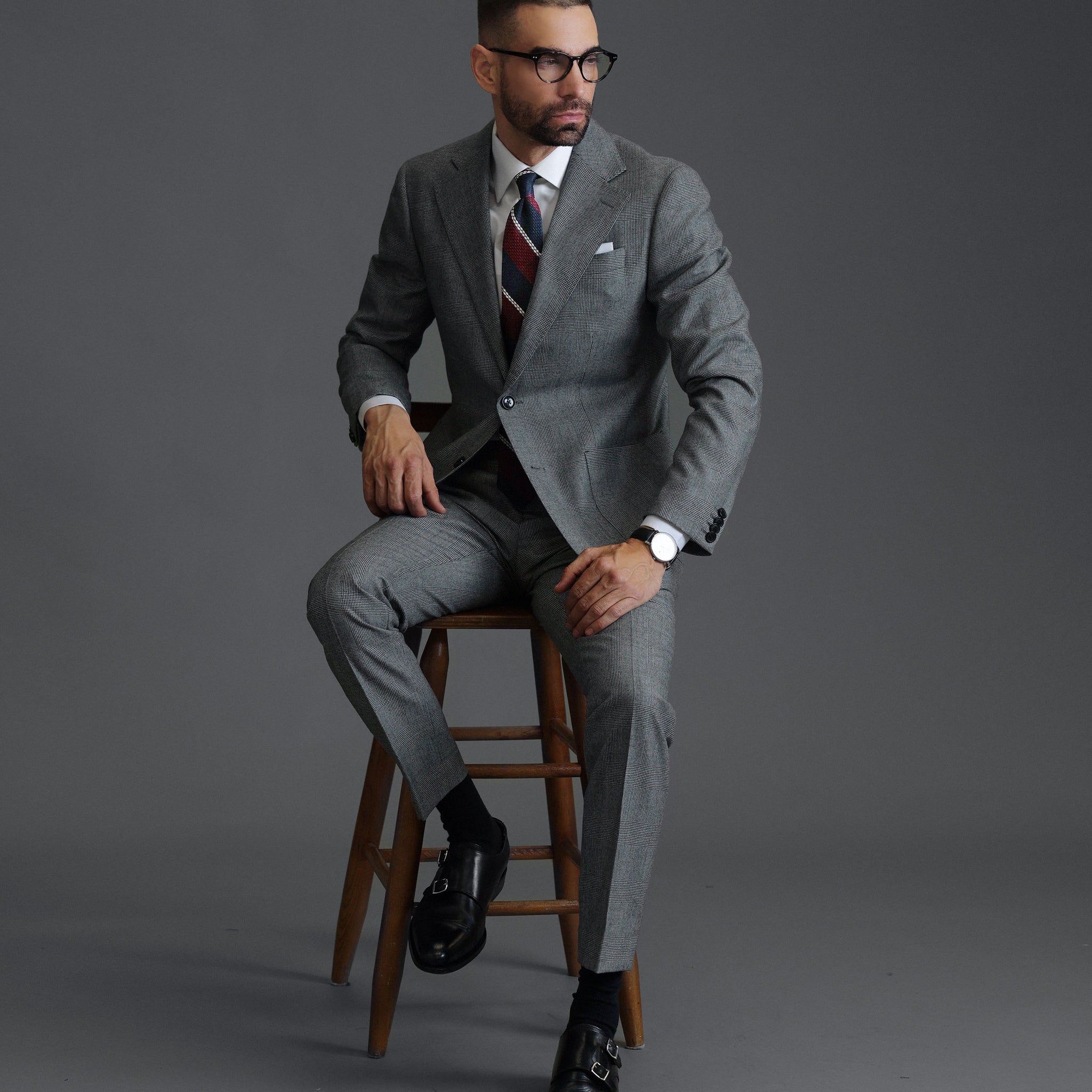 Southern Gents Single Breasted Blazer - Houndstooth