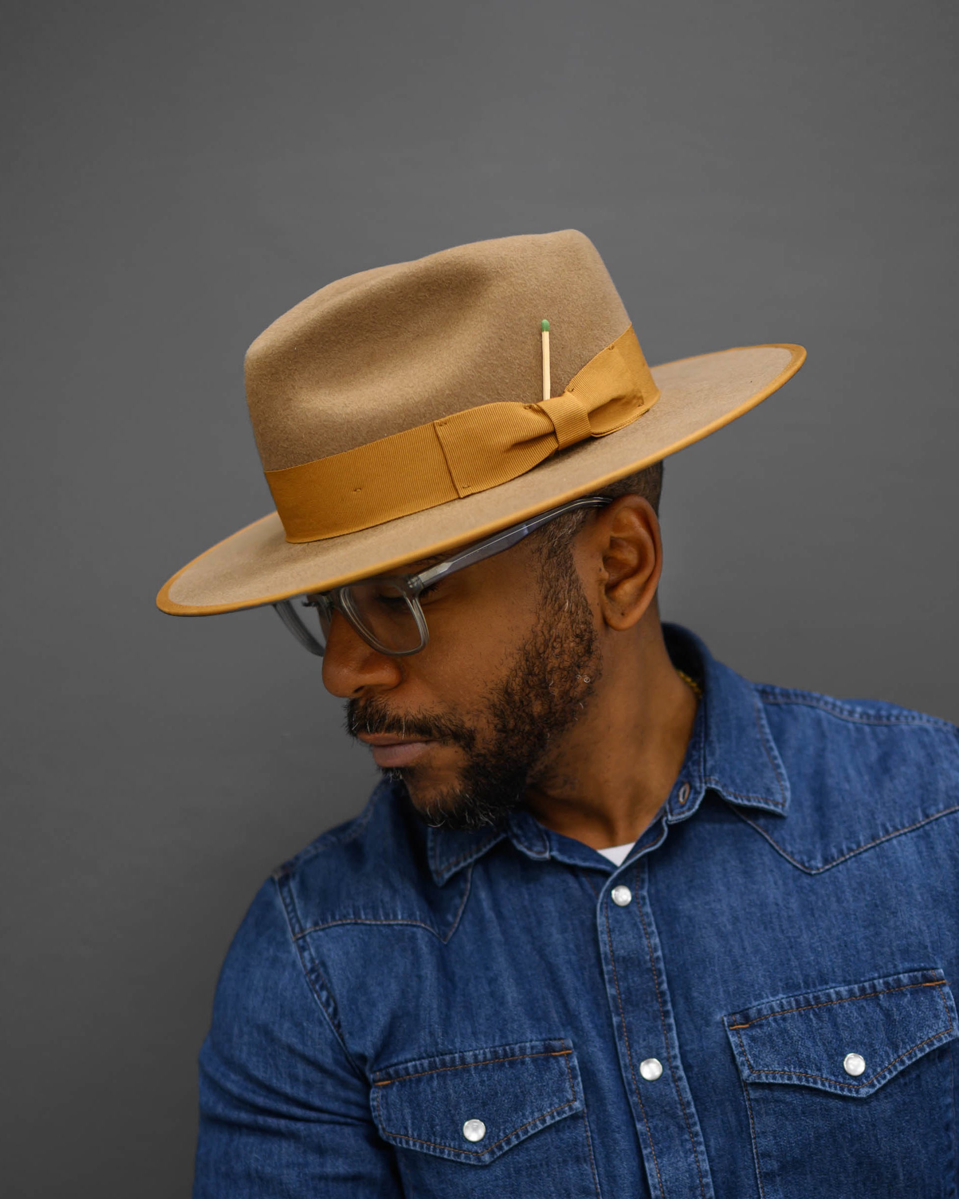 mens dress hat Wide Brim Fedora Men | Mocha