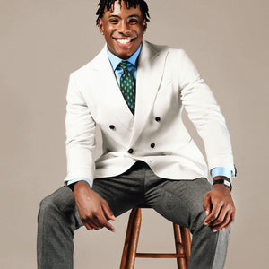 Southern Gents Double Breasted Blazer - Ivory