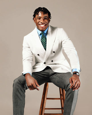 Southern Gents Double Breasted Blazer - Ivory