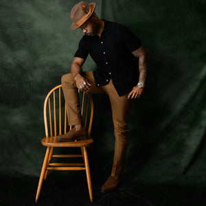 Southern Gents Lug Sole Loafer - Brown Suede