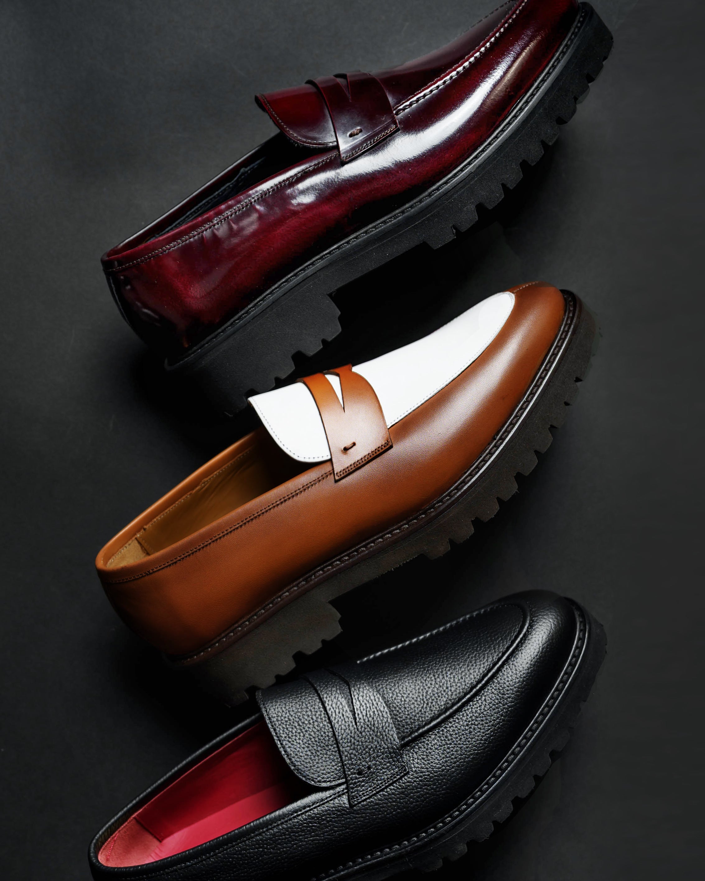 Smithson Penny Lug Loafer – Bordeaux – Southern Gents