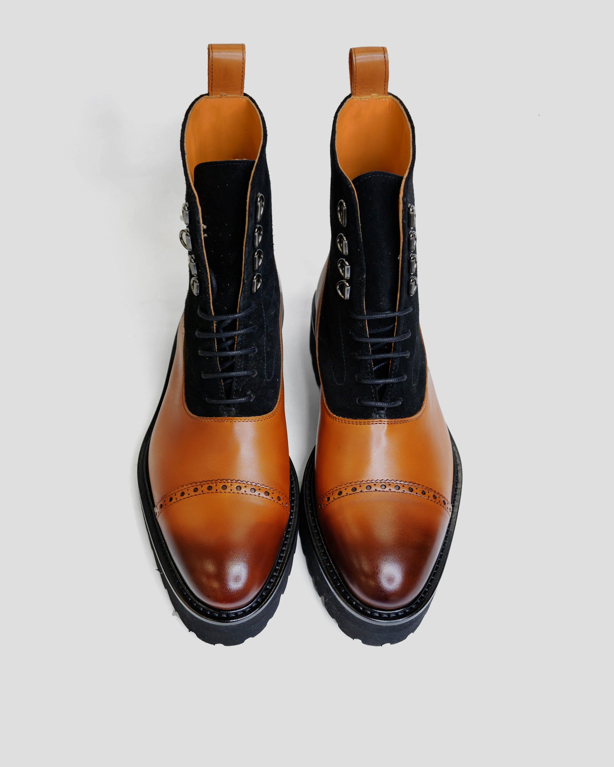 SG Logan High Top Boots V2 - Cognac + Black – Southern Gents
