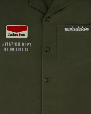 Southern Gents Mechanic Work Shirt - Olive Green
