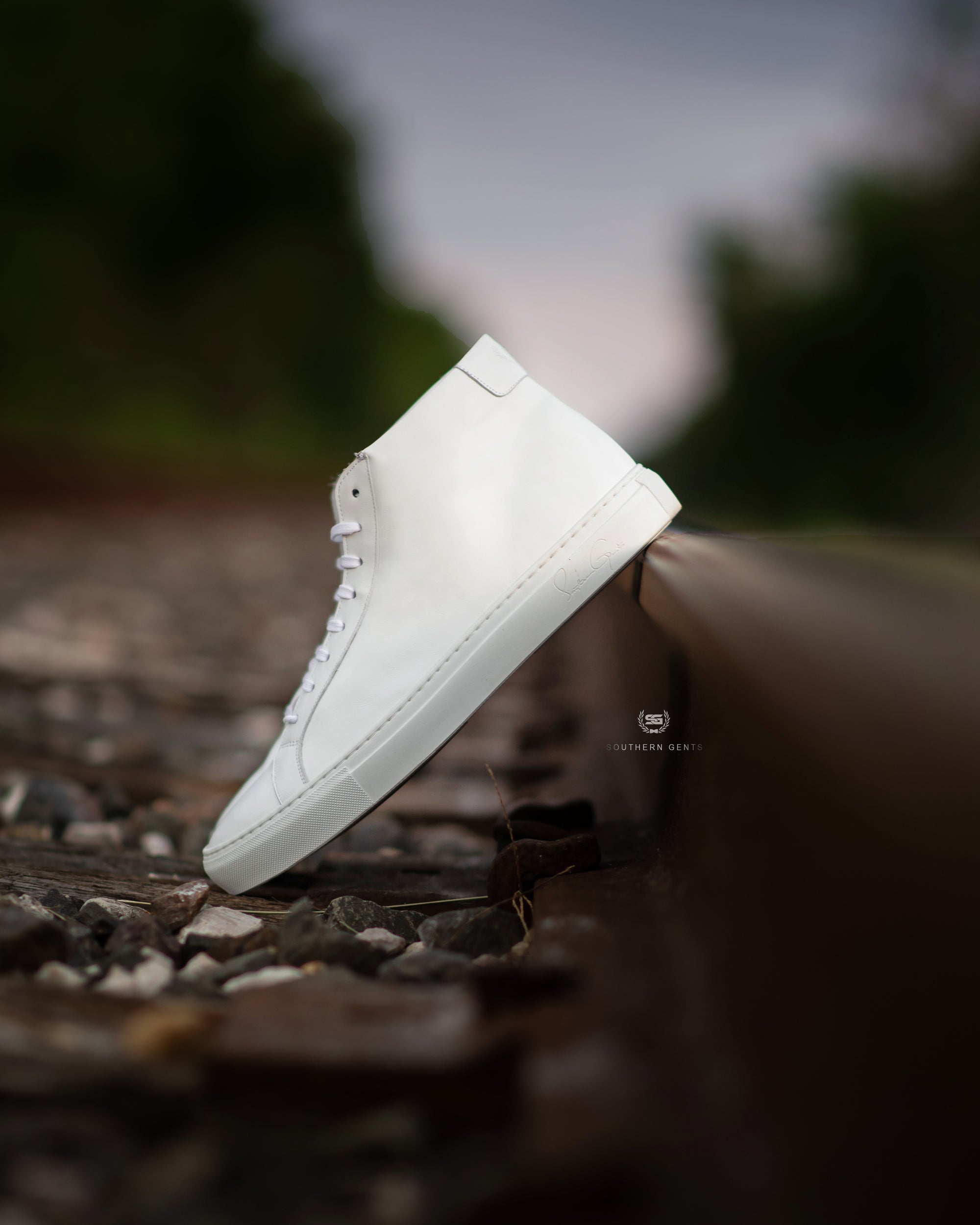 Dress Sneakers | White Mid-Top | Southern Gents Dress Sneakers | White Mid-Top | Southern Gents