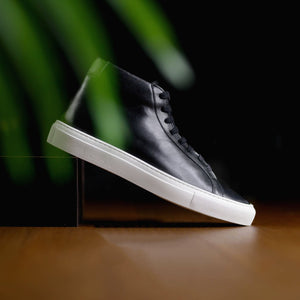 Southern Gents Classic Midtop Sneaker - Black 